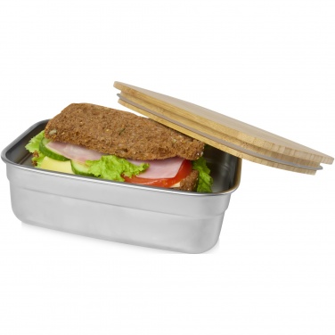 Logotrade promotional products photo of: Tite stainless steel lunch box with bamboo lid