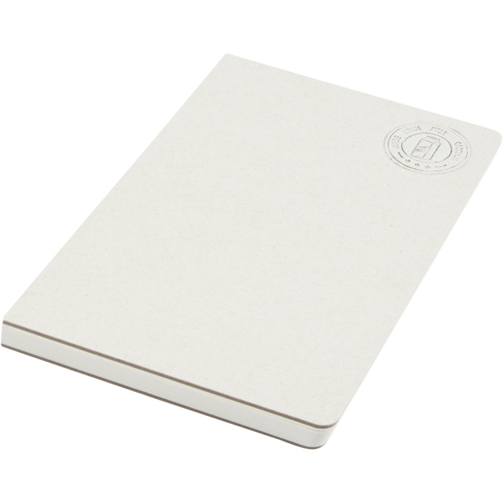 Logotrade promotional giveaway image of: Dairy Dream A5 size reference recycled milk cartons spineless notebook