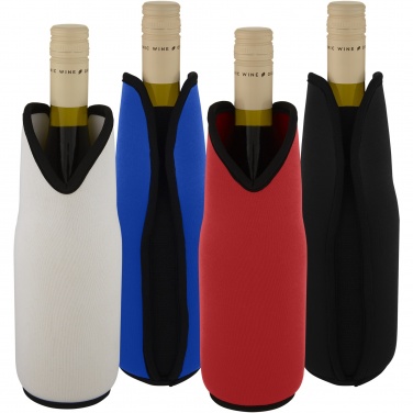 Logo trade corporate gifts image of: Noun recycled neoprene wine sleeve holder