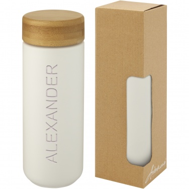 Logotrade promotional merchandise picture of: Lumi 300 ml ceramic tumbler with bamboo lid