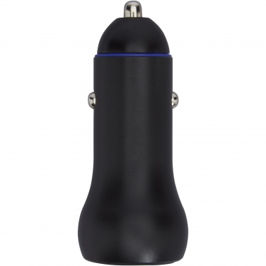 Logo trade corporate gifts image of: Pilot dual 55W USB-C/USB-A car charger