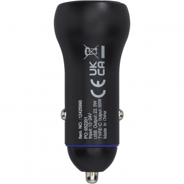 Logotrade promotional product image of: Pilot dual 55W USB-C/USB-A car charger