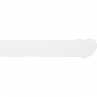 Logo trade promotional product photo of: Tait 15 cm heart-shaped recycled plastic ruler