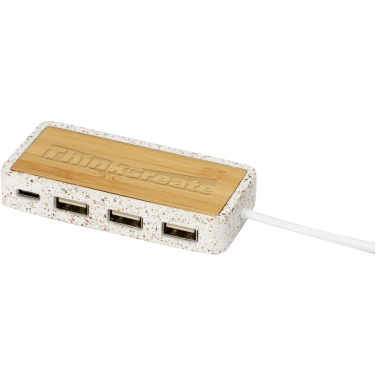 Logo trade promotional merchandise picture of: Terrazzo USB 2.0 hub