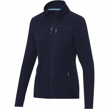 Logo trade corporate gifts image of: Amber women's GRS recycled full zip fleece jacket