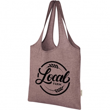 Logo trade advertising product photo of: Pheebs 150 g/m² recycled cotton trendy tote bag 7L