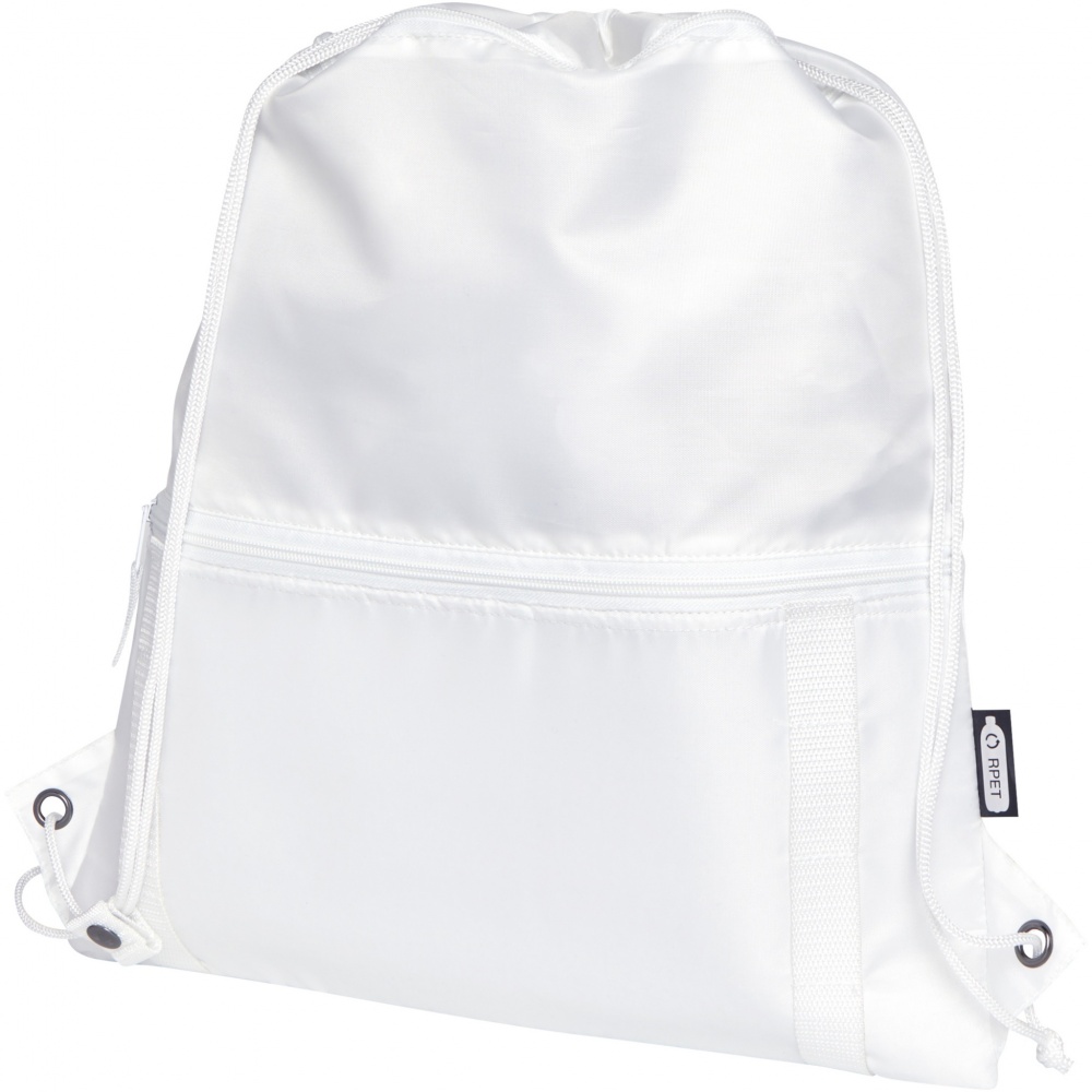 Logo trade advertising products picture of: Adventure recycled insulated drawstring bag 9L