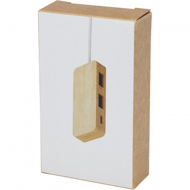 Logo trade promotional items picture of: Tapas bamboo USB hub