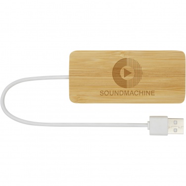 Logotrade promotional merchandise picture of: Tapas bamboo USB hub