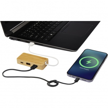 Logotrade business gift image of: Tapas bamboo USB hub