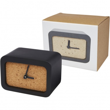 Logotrade corporate gift picture of: Momento wireless limestone charging desk clock