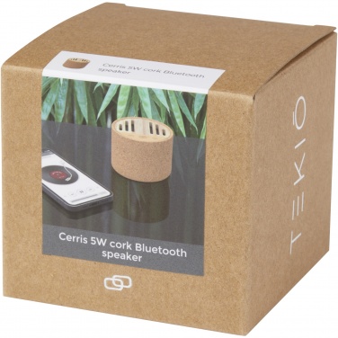 Logo trade promotional products image of: Cerris 5W cork Bluetooth® speaker