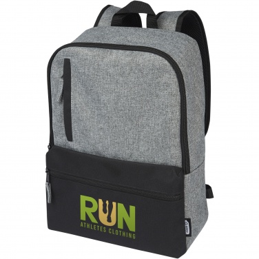 Logo trade promotional products image of: Reclaim 15" GRS recycled two-tone laptop backpack 14L