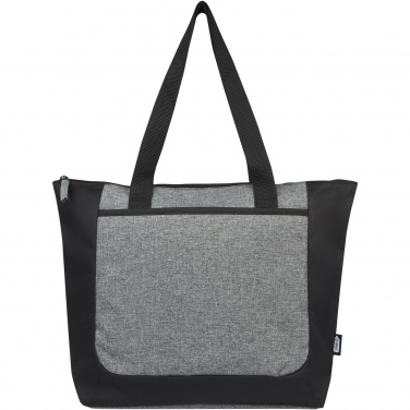 Logo trade promotional giveaways picture of: Reclaim GRS recycled two-tone zippered tote bag 15L