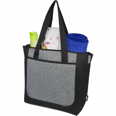 Logo trade promotional products picture of: Reclaim GRS recycled two-tone zippered tote bag 15L
