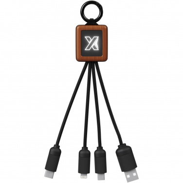Logo trade promotional merchandise image of: SCX.design C19 wooden easy to use cable