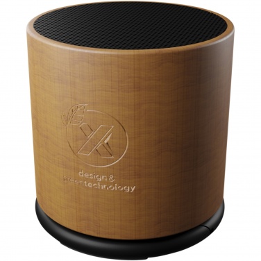 Logo trade promotional giveaway photo of: SCX.design S27 3W wooden ring speaker