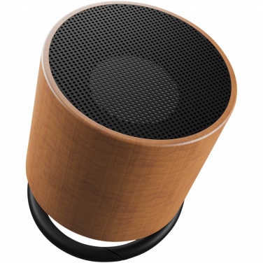 Logo trade promotional gift photo of: SCX.design S27 3W wooden ring speaker