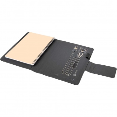 Logotrade business gift image of: SCX.design O16 A5 light-up notebook power bank