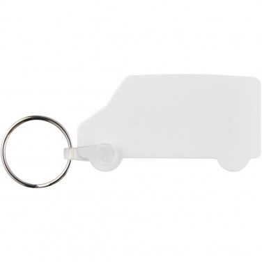 Logotrade promotional giveaway image of: Tait van-shaped recycled keychain