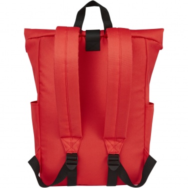 Logotrade business gift image of: Byron 15.6" GRS RPET roll-top backpack 18L