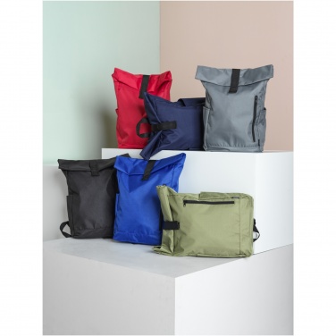 Logo trade promotional items image of: Byron 15.6" GRS RPET roll-top backpack 18L