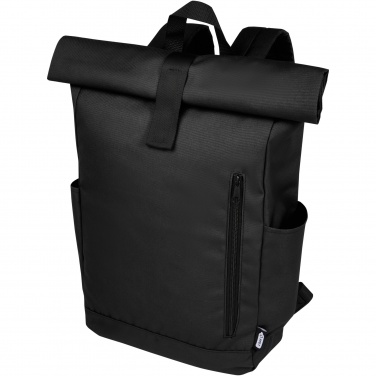 Logotrade corporate gift picture of: Byron 15.6" GRS RPET roll-top backpack 18L