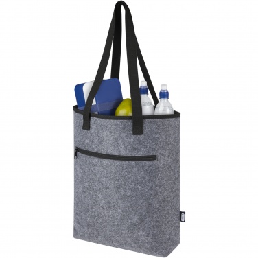 Logo trade corporate gifts picture of: Felta GRS recycled felt cooler tote bag 12L