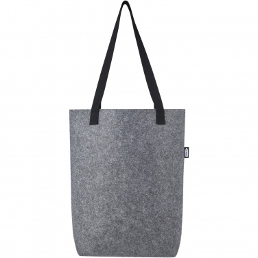 Logo trade promotional merchandise photo of: Felta GRS recycled felt tote bag with wide bottom 12L