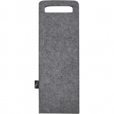 Logo trade promotional giveaway photo of: Felta 75 cl GRS recycled felt wine bag