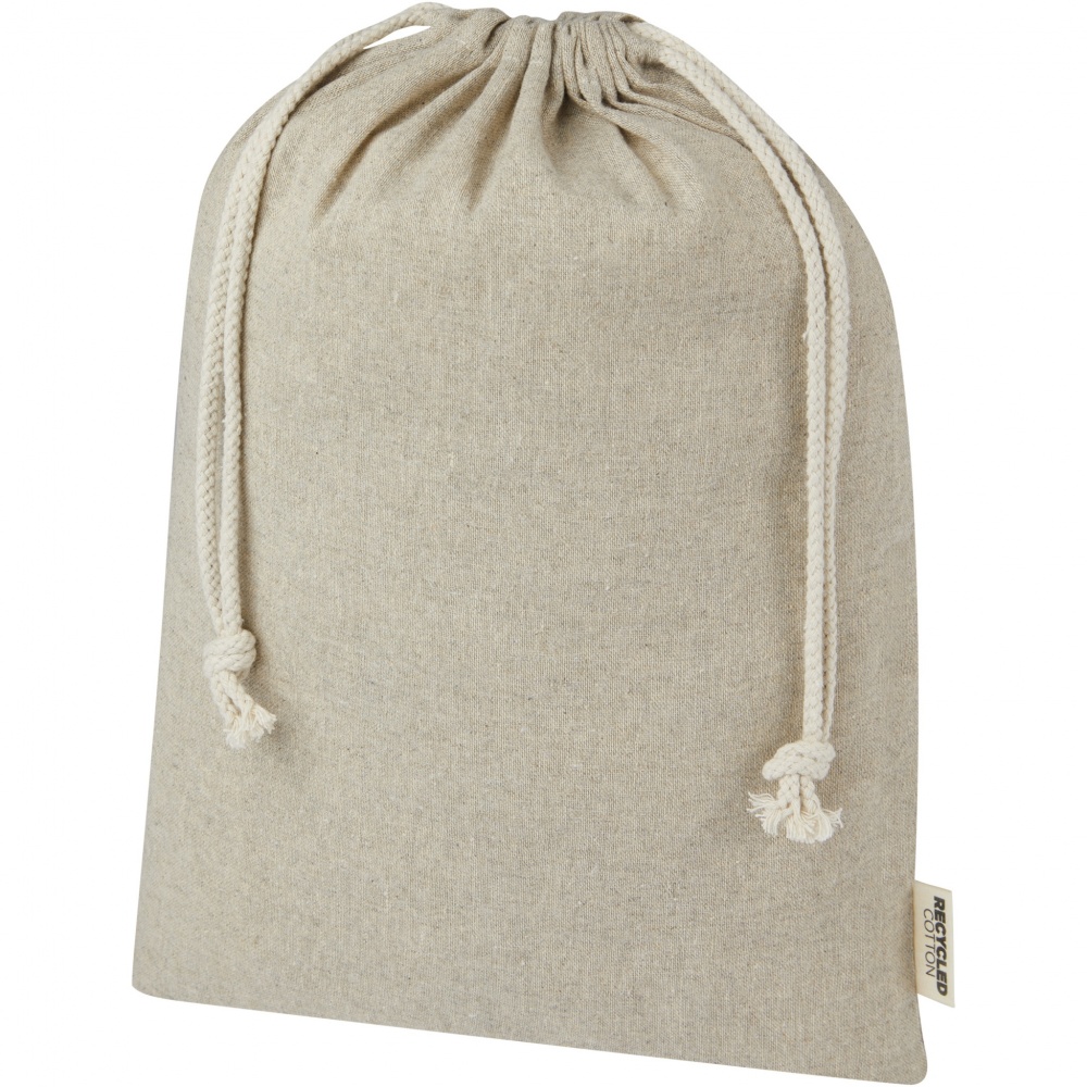 Logotrade promotional merchandise photo of: Pheebs 150 g/m² GRS recycled cotton gift bag large 4L