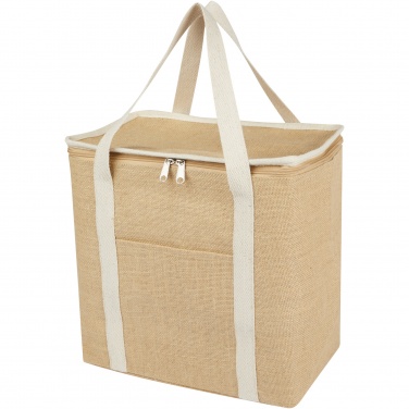 Logo trade promotional giveaways image of: Juta 300 g/m² jute cooler bag 19L