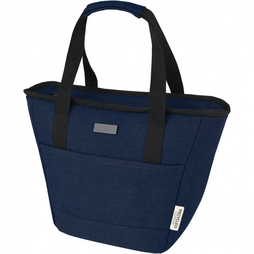 Logo trade promotional product photo of: Joey 9-can GRS recycled canvas lunch cooler bag 6L
