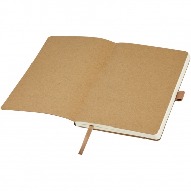 Logo trade promotional giveaway photo of: Kilau recycled leather notebook 