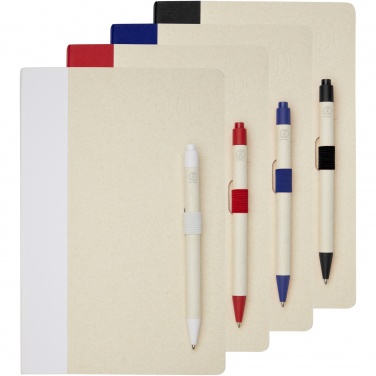 Logotrade promotional gifts photo of: Dairy Dream A5 size reference recycled milk cartons notebook and ballpoint pen set