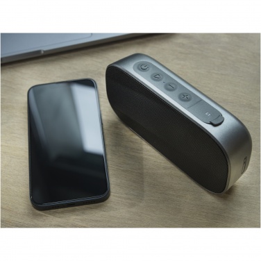 Logo trade promotional products picture of: Stark 2.0 5W recycled plastic IPX5 Bluetooth® speaker