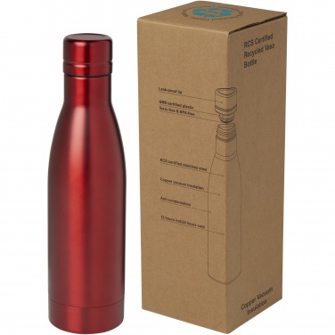 Logo trade promotional giveaways picture of: Vasa 500 ml RCS certified recycled stainless steel copper vacuum insulated bottle