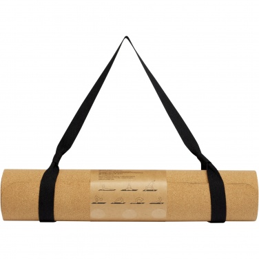 Logo trade promotional merchandise image of: Trikona cork yoga mat