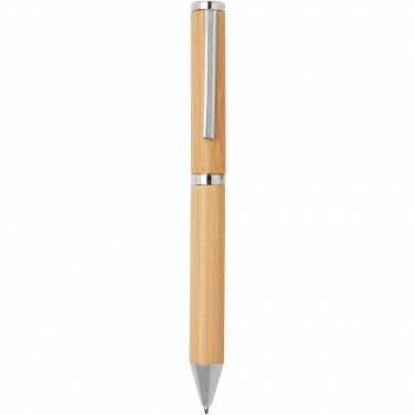 Logotrade promotional gifts photo of: Apolys bamboo ballpoint and rollerball pen gift set 
