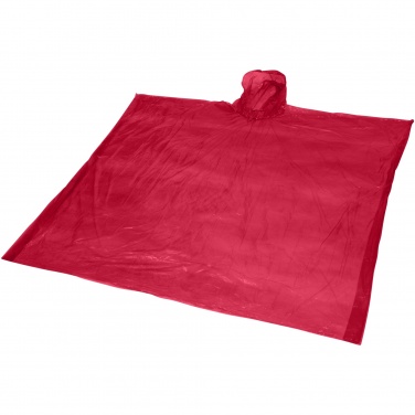 Logo trade business gift photo of: Mayan recycled plastic disposable rain poncho with storage pouch