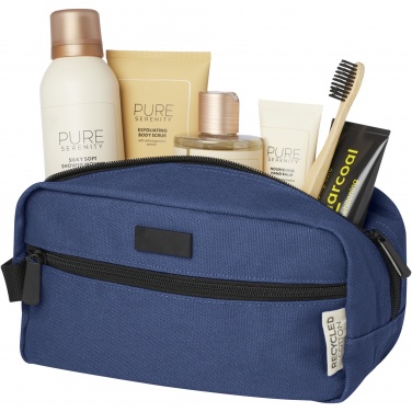 Logo trade promotional products image of: Joey GRS recycled canvas travel accessory pouch bag 3.5L