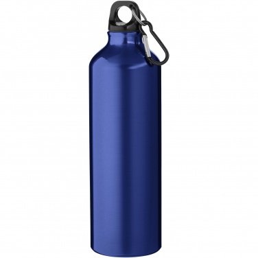 Logo trade business gift photo of: Oregon 770 ml RCS certified recycled aluminium water bottle with carabiner