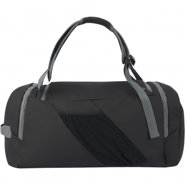 Logotrade promotional merchandise picture of: Aqua GRS recycled water resistant duffel backpack 35L