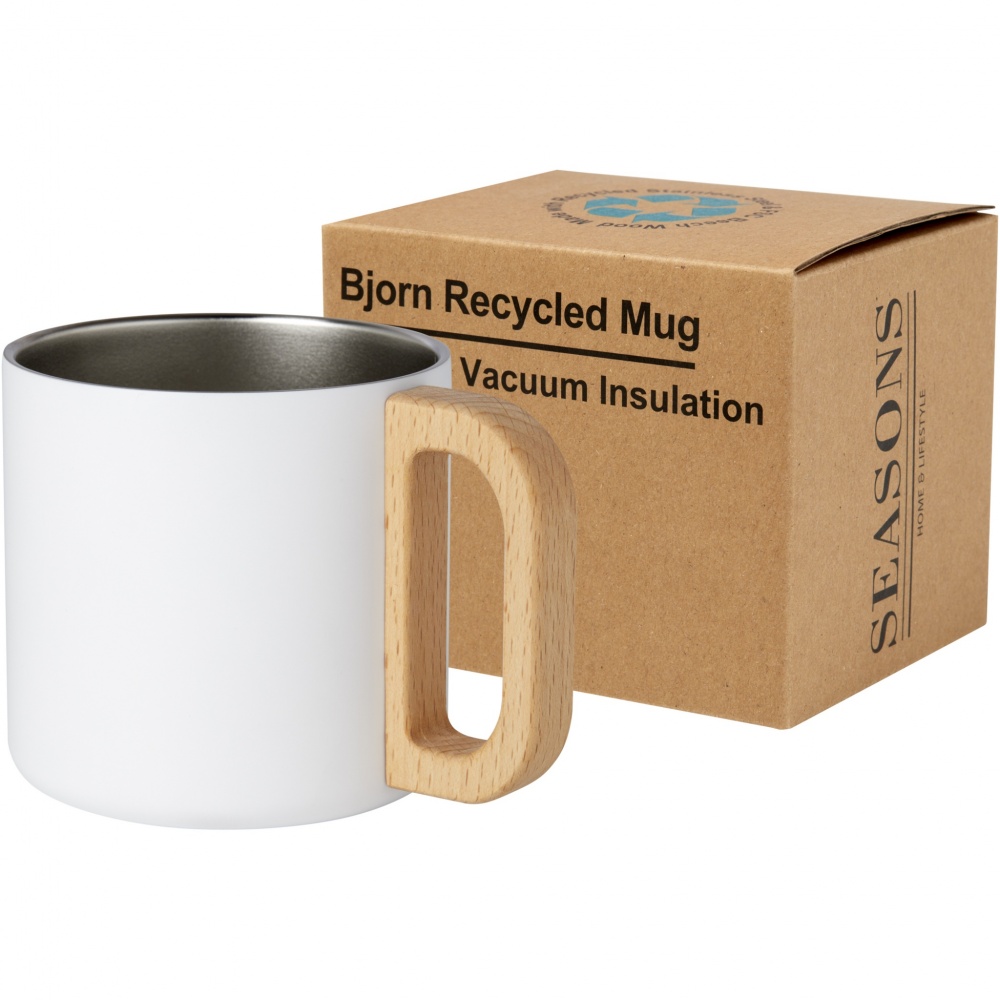 Logo trade promotional items picture of: Bjorn 360 ml RCS certified recycled stainless steel mug with copper vacuum insulation