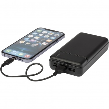 Logo trade promotional merchandise photo of: Loop 20.000 mAh recycled plastic power bank 