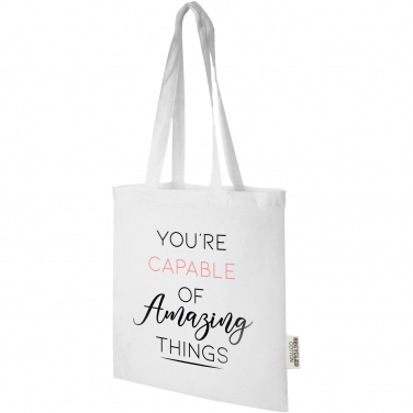 Logotrade promotional gifts photo of: Madras 140 g/m2 GRS recycled cotton tote bag 7L