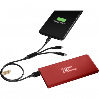 Logo trade advertising products image of: SCX.design P15 light-up 5000 mAh power bank