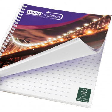 Logotrade corporate gift image of: Desk-Mate® A4 spiral notebook with printed back cover