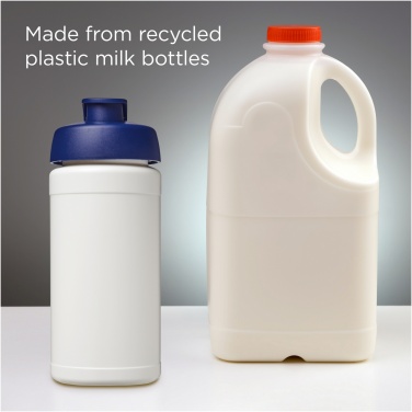 Logotrade advertising product image of: Baseline 500 ml recycled sport bottle with flip lid