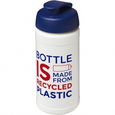 Logo trade corporate gift photo of: Baseline 500 ml recycled sport bottle with flip lid